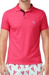 Tom & Teddy Men's Octopus Pique Polo Shirt In Pink