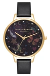 OLIVIA BURTON NIGHT GARDEN LEATHER STRAP WATCH, 30MM,OB16WG82