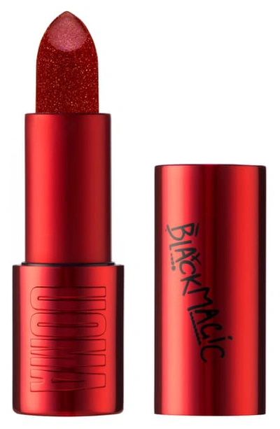 Uoma Beauty Black Magic Metallic Lipstick In On Fire