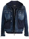 DSQUARED2 LAYERED DENIM JACKET