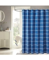 HARPER LANE PLAID SHOWER CURTAIN WITH 12 RINGS BEDDING