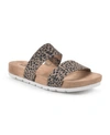Cliffs By White Mountain Tahlie Slide Sandal In Tan Cheetah