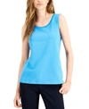 ALFANI SWEATER-TRIM TANK TOP, CREATED FOR MACY'S