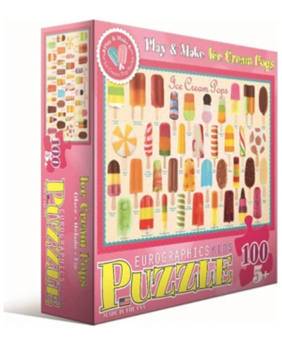 Eurographics Kids' Play And Make Ice Cream Pops - 100 Piece Puzzle In No Color