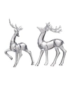 AB HOME LOVELL REINDEER ACCENTS, SET OF 2