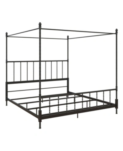 Atwater Living Krissy Canopy Bed, King In Black