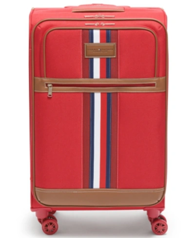 Tommy Hilfiger Logan 25" Softside Spinner In Red