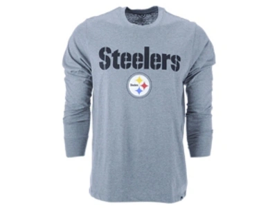 47 Brand Pittsburgh Steelers Men's Pregame Super Rival Long Sleeve T-shirt In Black