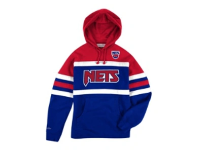 Mitchell & Ness New Jersey Nets Men's Head Coach Hoodie In Red