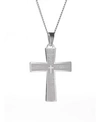 EVE'S JEWELRY MEN'S LORDS PRAYER CROSS PENDANT NECKLACE