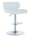 Coaster Home Furnishings Talladega Upholstered Adjustable Bar Stools, Set Of 2 In White