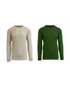 Galaxy By Harvic Men's Waffle Knit Thermal Shirt, Pack Of 2 In Multi14