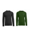 Galaxy By Harvic Men's Waffle Knit Thermal Shirt, Pack Of 2 In Multi2