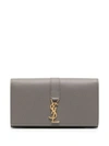 SAINT LAURENT MONOGRAM-PLAQUE FOLDING WALLET