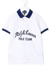 Polo Ralph Lauren Polo Team Cotton Mesh Polo Shirt In White