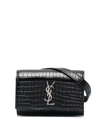 SAINT LAURENT CROC EFFECT BELT BAG