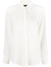 FEDERICA TOSI LONG-SLEEVED CONCEALED SILK SHIRT