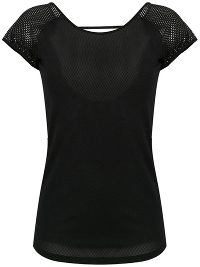 Track & Field Short Sleeved T-shirt In Black