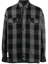 Facetasm Check-print Button-up Shirt In Black