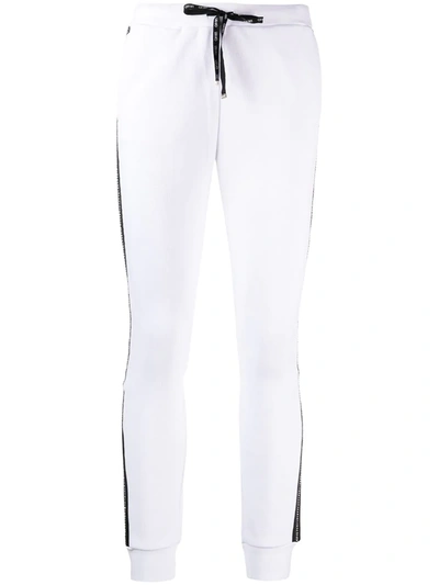 Liu •jo Side-stripe Track Trousers In White