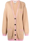 MSGM BUTTON-FRONT KNITTED CARDIGAN