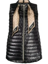 HERNO SCARF-DETAIL PADDED GILET