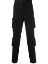 GIVENCHY LOGO-PATCH CARGO TROUSERS