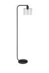 ADDISON AND LANE CADMUS FLOOR LAMP WITH SEEDED GLASS SHADE,810325031005