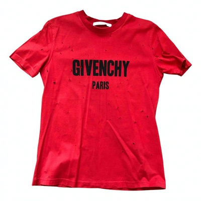 Pre-owned Givenchy Red Cotton Top