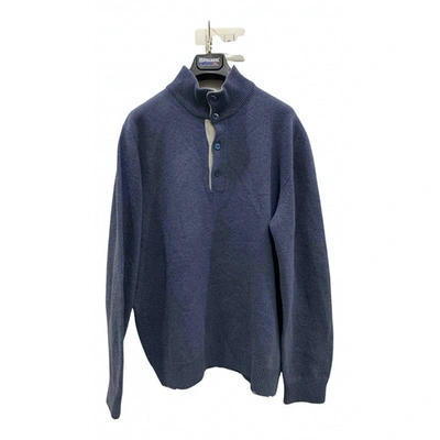 Pre-owned Valentino Wool Pull In Blue