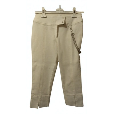 Pre-owned Trussardi Short Pants In White
