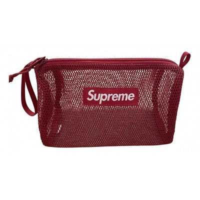 Pre-owned Supreme Clutch Bag In Red