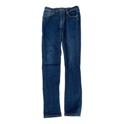 Pre-owned True Nyc Slim Jeans In Blue