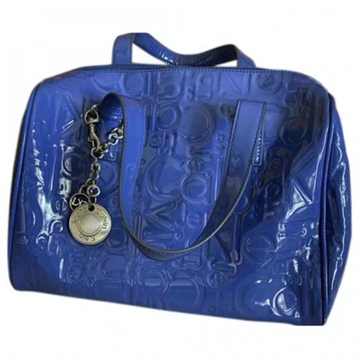Pre-owned Calvin Klein Handbag In Blue