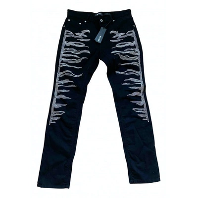 Pre-owned Just Cavalli Black Cotton Jeans