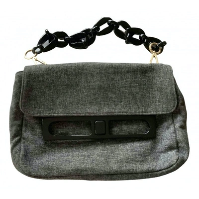 Pre-owned Marni Tweed Crossbody Bag In Grey