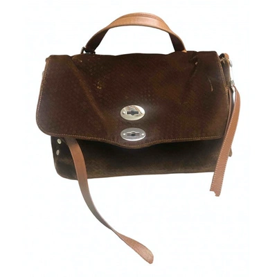 Pre-owned Zanellato Velvet Crossbody Bag In Brown