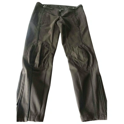 Pre-owned Dondup Slim Pants In Brown