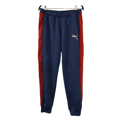 Pre-owned Puma Trousers In Blue