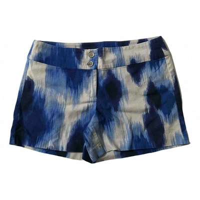 Pre-owned Michael Kors Blue Cotton - Elasthane Shorts