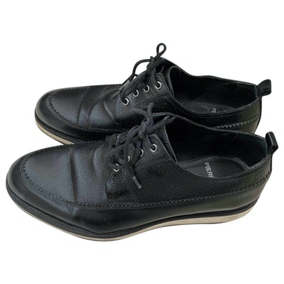 Pre-owned Pierre Hardy Leather Lace Ups In Black