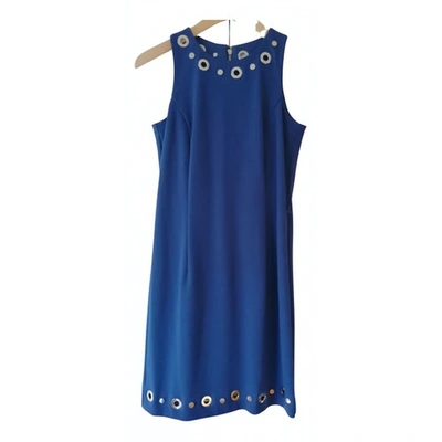 Pre-owned Michael Kors Mid-length Dress In Blue