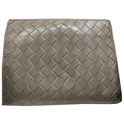 Pre-owned Bottega Veneta Leather Small Bag In Grey