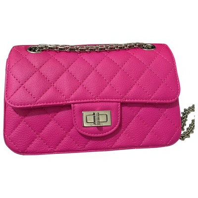 Pre-owned Chanel Leather Bag In Pink
