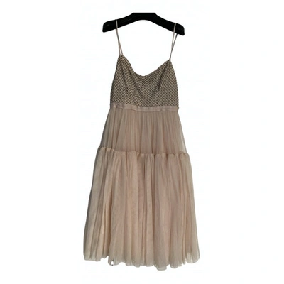 Pre-owned Needle & Thread Mid-length Dress In Pink