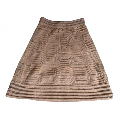 Pre-owned M Missoni Mini Skirt In Pink