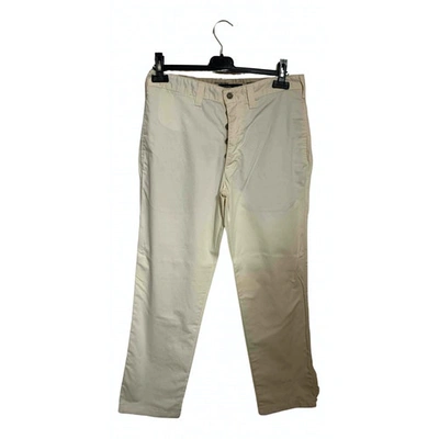 Pre-owned Dockers Trousers In White