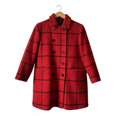 Pre-owned Aspesi Wool Coat In Red