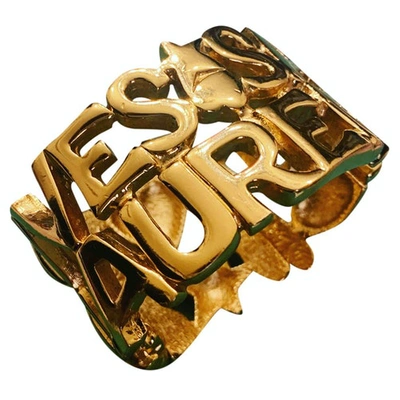 Pre-owned Saint Laurent Gold Metal Bracelet