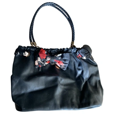 Pre-owned Elisabetta Franchi Handbag In Black